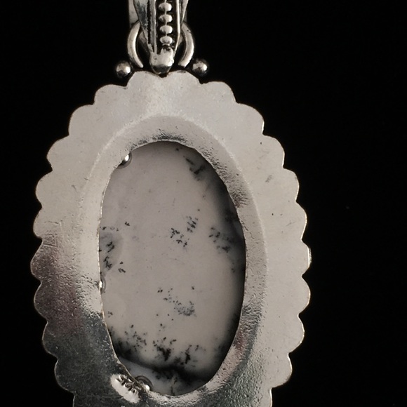 Stunning Dendritic Opal Sterling Silver Pendant! - Picture 2 of 3